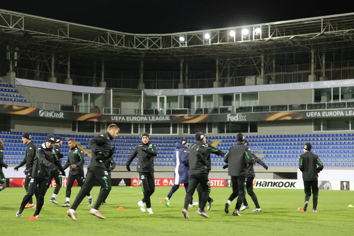 Qəbələ və Krasnodar klubları oyun öncəsi son məşqlərinə çıxıblar