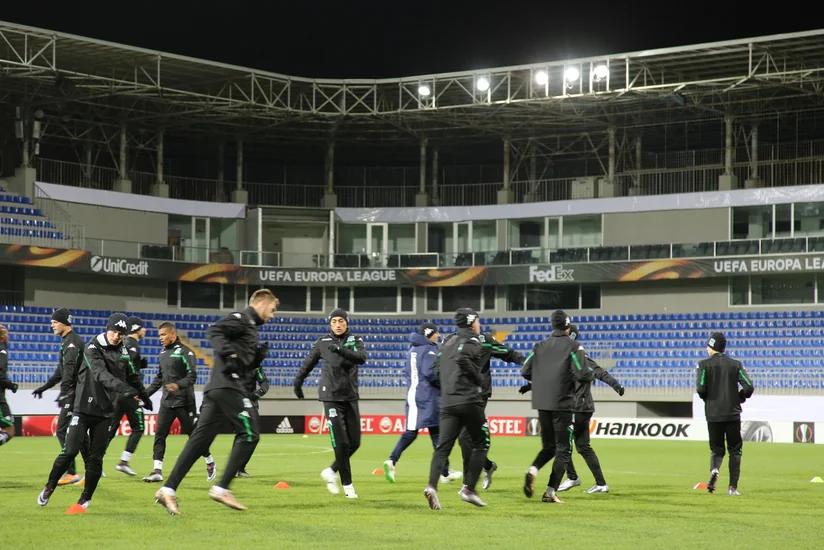 Qəbələ və Krasnodar klubları oyun öncəsi son məşqlərinə çıxıblar