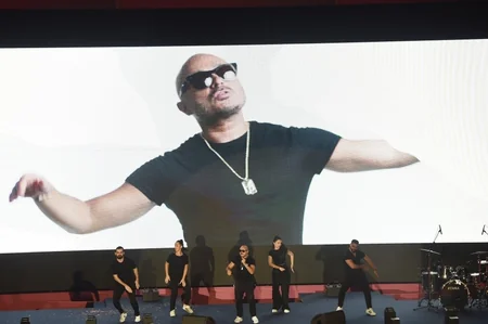 President Ilham Aliyev and first lady Mehriban Aliyeva attend opening of Rhythmic Gymnastics World Championships