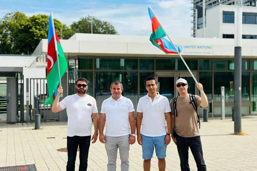 Азербайджанцы провели мирную акцию перед офисом ООН в Бонне