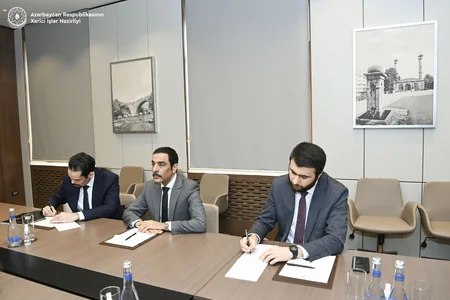 Ceyhun Bayramova Küveytin Azərbaycana yeni təyin olunan səfirinin etimadnaməsinin surəti təqdim edilib