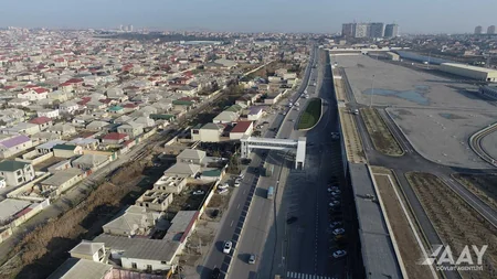 Xocəsən-Lökbatan avtomobil yolunda yerüstü piyada keçidi inşa edilib