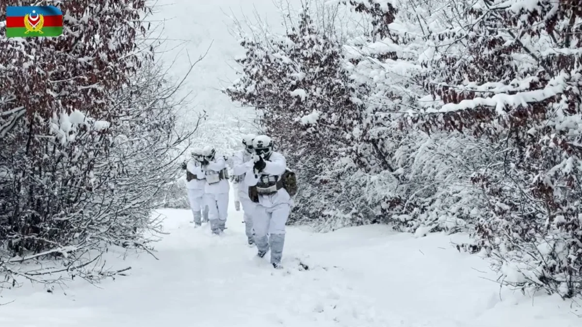 Azerbaijan Naval Forces hold exercise on ‘Conducting battle in snowdrifts and severe cold’