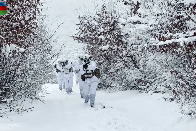 Azerbaijan Naval Forces hold exercise on ‘Conducting battle in snowdrifts and severe cold’