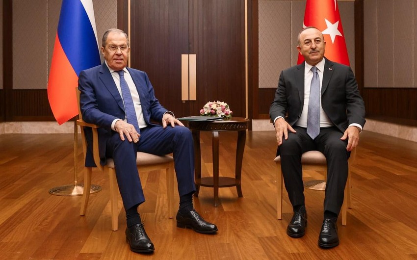 Lavrov və Çavuşoğlu arasında görüş keçirilir
