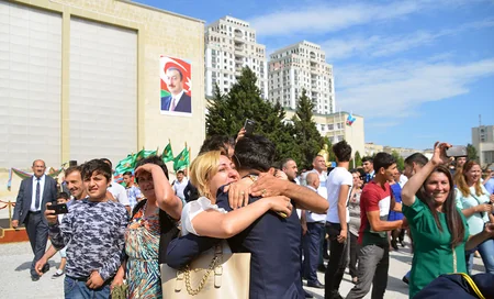 Cəmşid Naxçıvanski adına Hərbi Liseyin məzunlarının buraxılışı keçirilib