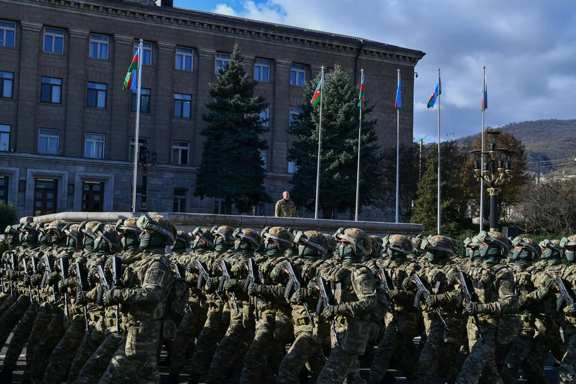 Xankəndidəki Zəfər paradından görüntülər - VİDEO