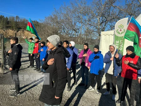 Xankəndi-Laçın yolu: Ekofəalların aksiyası 125 gündür yüksək fəallıqla davam edir