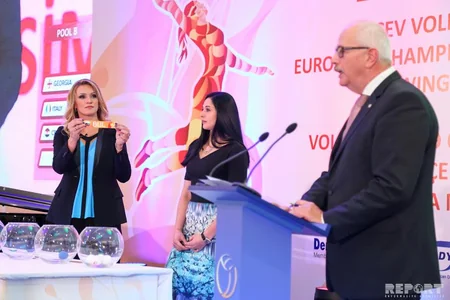 Прошла жеребьевка предстоящего в Азербайджане и Грузии ЧЕ-2017 среди женщин по волейболу - ВИДЕО - ФОТО