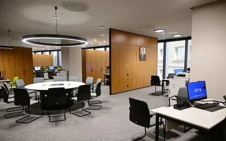 Prezident İlham Əliyev DGK-nın yeni inzibati binasının açılışında iştirak edib