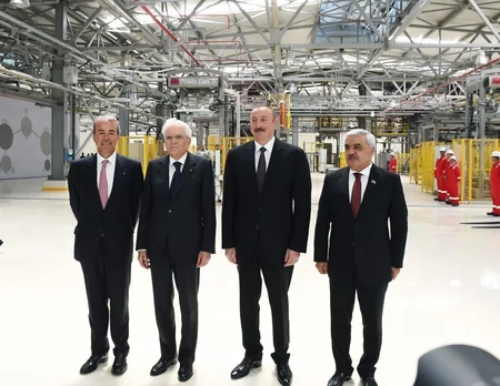 Azerbaijani and Italian presidents attend polypropylene plant built within 'SOCAR Polymer' project