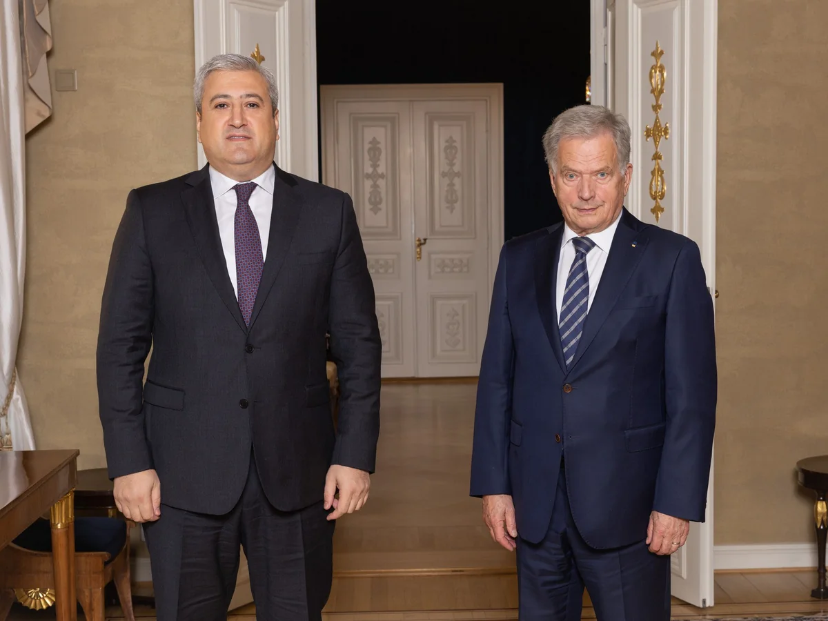 Azerbaijani Ambassador presents credentials to President of Finland 
