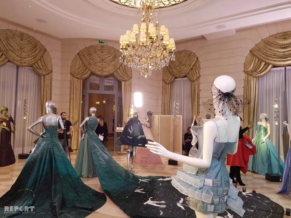 Dress by Azerbaijani designer demonstrated  at Cannes Film Festival