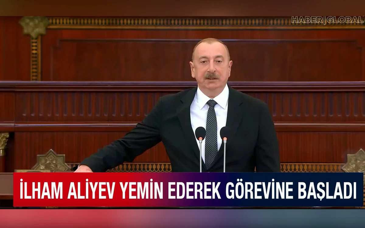 Prezident İlham Əliyevin andiçmə mərasimi Haber Globalda geniş işıqlandırılıb