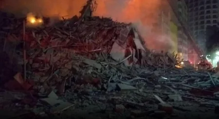 High-rise building in Sao Paulo collapses during fire, 1 killed - VIDEO