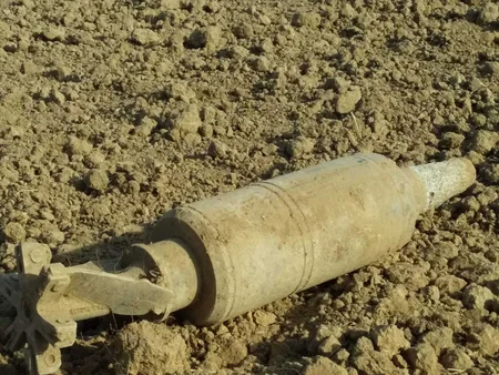 Haramı düzündə top mərmisi aşkarlanıb - FOTO