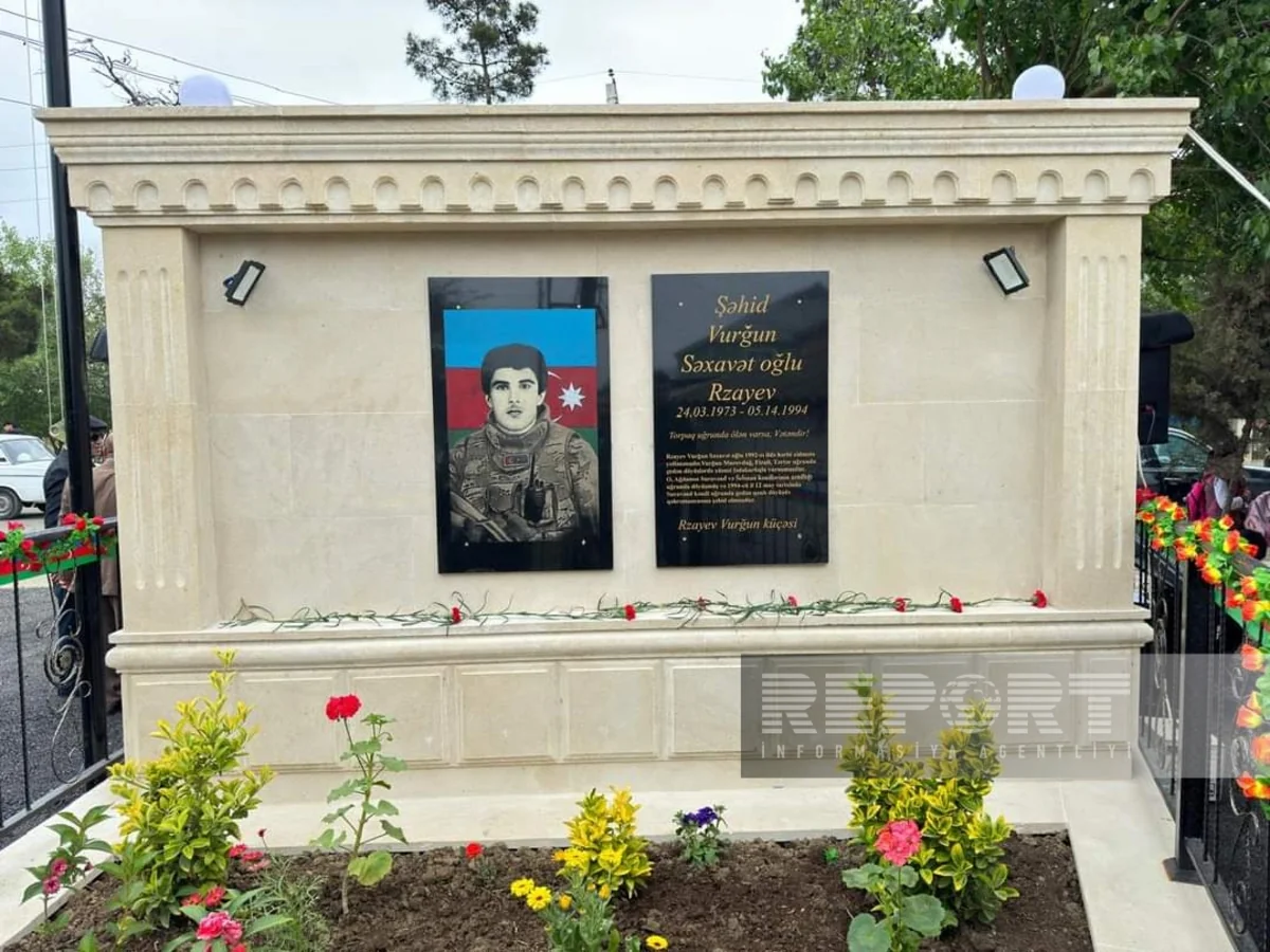 Biləsuvarda Birinci Qarabağ müharibəsi şəhidinin Xatirə kompleksi açılıb
