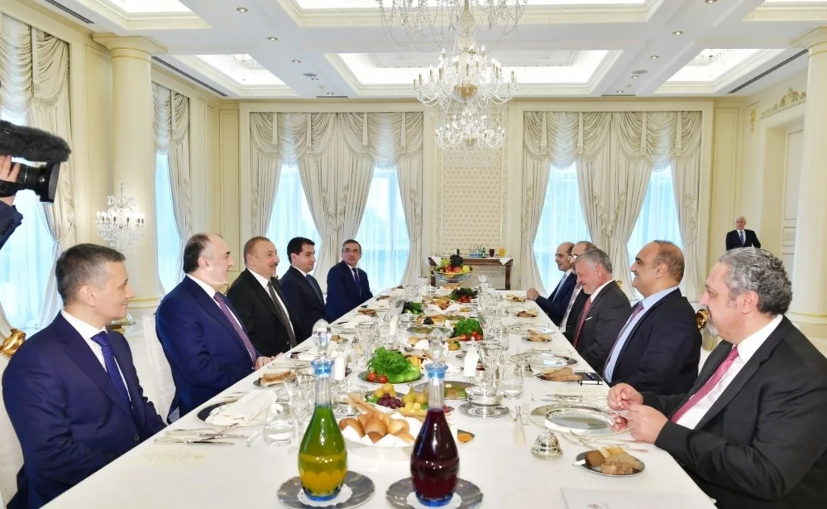 President Ilham Aliyev and King Abdullah II of Jordan had working dinner