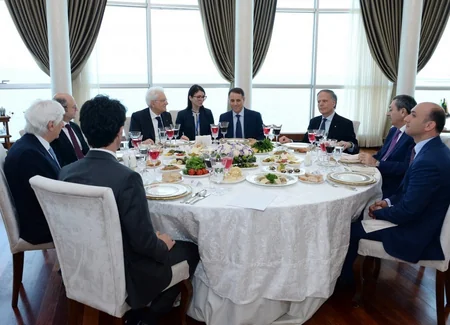 Azərbaycanın Baş naziri və İtaliya Prezidenti birgə işçi nahar ediblər