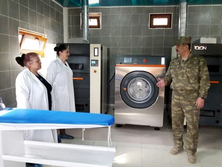 A new military unit built for Azerbaijani army was put into operation on the frontline