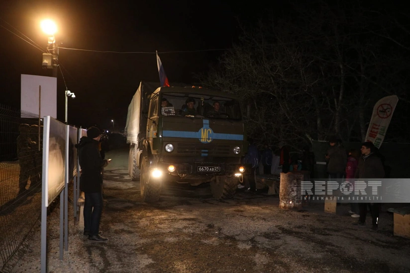 Bu gün Xankəndi-Laçın yolunda sülhməramlıların 67 avtomobili maneəsiz keçib - YENİLƏNİB-10