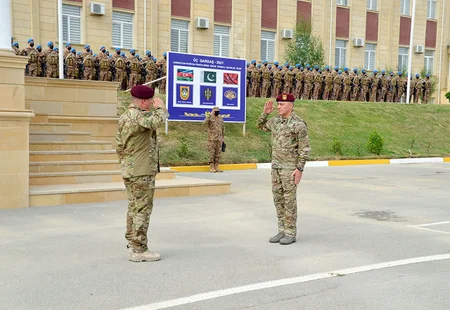 Solemn opening of 'Three Brothers - 2021' international exercises held in Baku