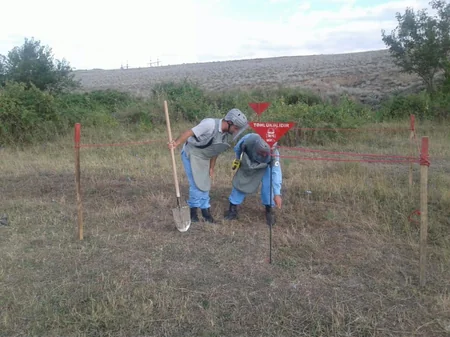 ANAMA tərəfindən əkin sahəsində 1 ədəd piyada əleyhinə mina aşkarlanıb