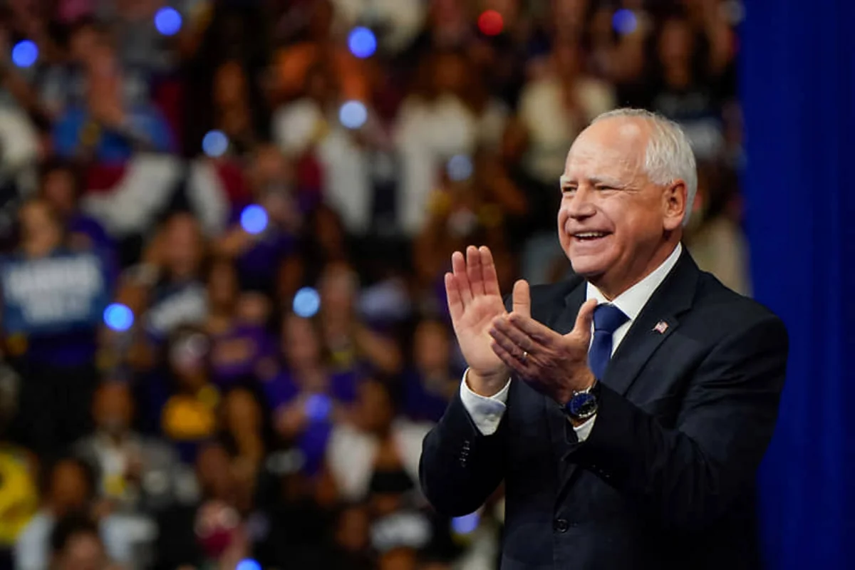 Tim Walz accepts US vice president nomination