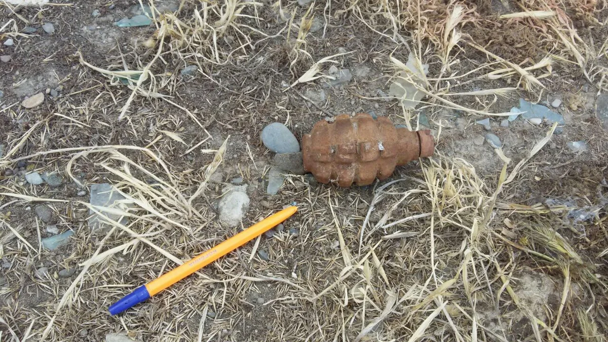 Tərtərdə əl qumbarası tapılıb