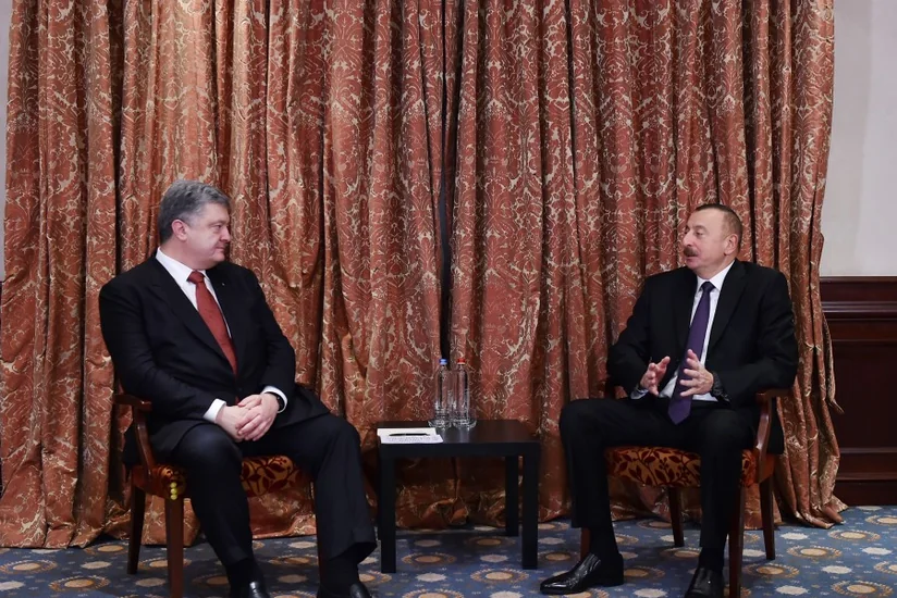 President Ilham Aliyev met with Ukrainian President Petro Poroshenko in Brussels