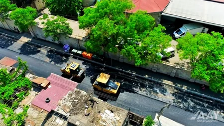 Bakının Cəlil Məmmədquluzadə küçəsi əsaslı təmir edilir