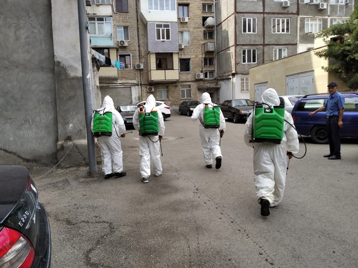 Gəncədə növbəti dezinfeksiya işləri aparılıb 