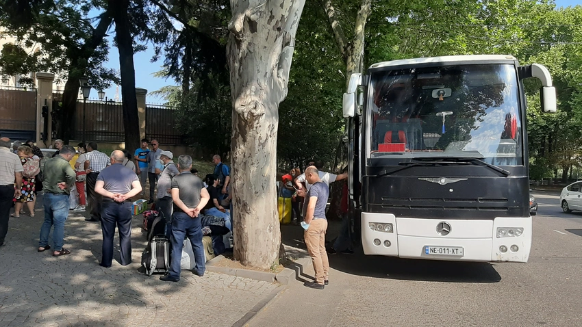 Gürcüstandan 320 nəfərin Azərbaycana təxliyəsi həyata keçirilir