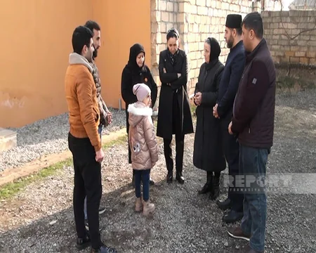 Kürdəmirdə şəhid ailələri Türkiyə üçün yardım toplayıblar