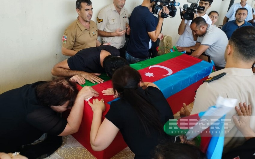 Abşeronda Xocalı şəhidi Usubəli Qarayevlə vida mərasimi keçirilib