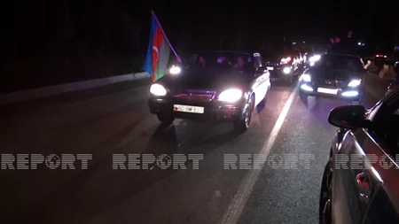 Жители Кюрдемира восторженно встретили весть о победе