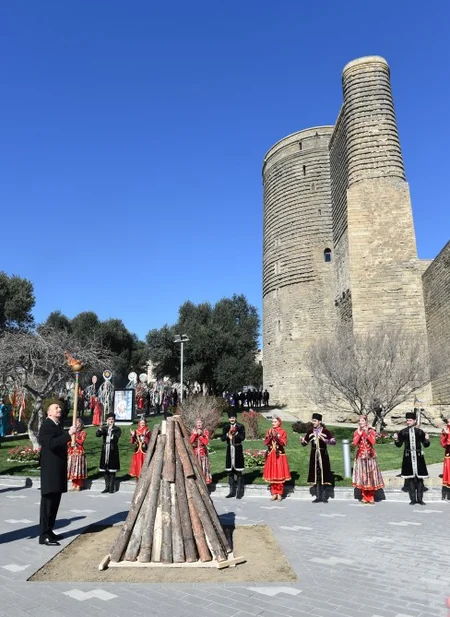 Azerbaijani President Ilham Aliyev attends Novruz festivities