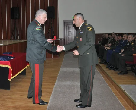 Silahlı Qüvvələrin Hərbi Akademiyasında buraxılış mərasimi olub