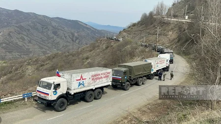 Xankəndi-Laçın yolunda sülhməramlıların avtomobil karvanı maneəsiz keçib - YENİLƏNİB-5