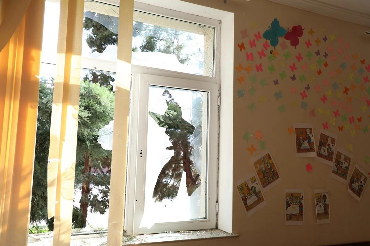 Armenians fired artillery shells at school in Tartar