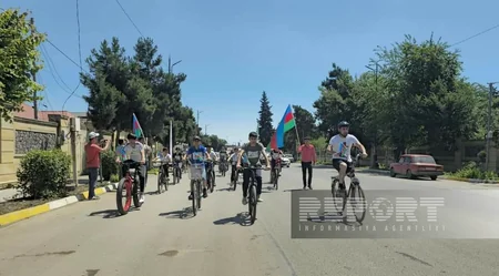 Cəlilabadda 3 İyun - Dünya Velosiped Gününə həsr olunmuş veloyürüş keçirilib