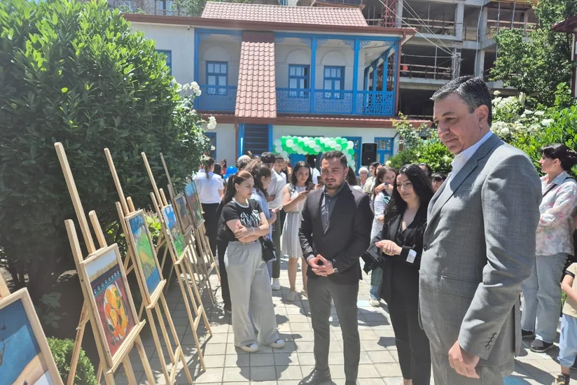 Gürcüstanda Nərimanovun ev muzeyində Uşaqların Müdafiəsi Günü münasibətilə tədbir keçirilib