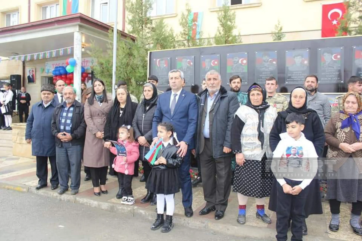 Sabirabadda şəhidlərin xatirəsinə həsr olunmuş abidənin açılışı olub