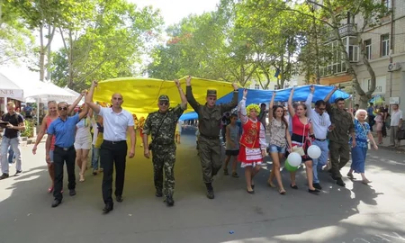 Ukraynada azərbaycanlılar “Vətənpərvərlər marşı” yürüşü keçiriblər