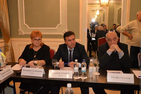 Viktor Yuşenko, Leonid Kojara və Rövşən Tağıyev Kiyevdə Dağlıq Qarabağdan və Donbasdan danışıblar