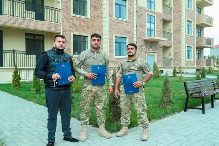 Bakıda yeni yaşayış kompleksindən 200 mənzil şəhid ailələri və müharibə əlillərinə təqdim edilib