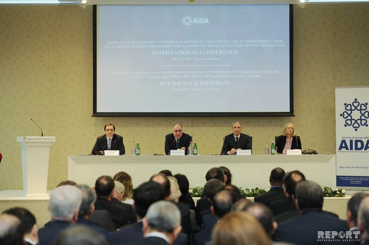 İşğal altında olan ərazilərdə qeyri-qanuni fəaliyyətlərin qarşısının alınması üzrə Bakıda beynəlxalq konfrans keçirilib - YENİLƏNİB