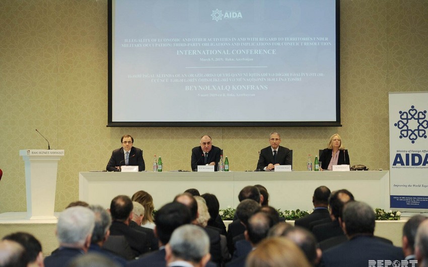 Baku hosting int'l conference on prevention of illegal activity in occupied lands