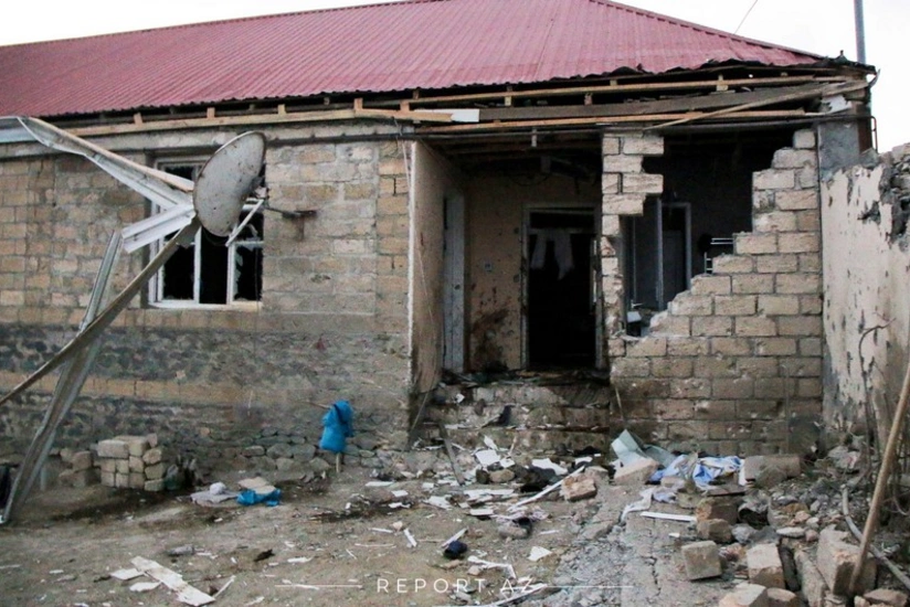 Düşmən Tərtər şəhərini artilleriya atəşinə tutub, 2 mülki şəxs yaralanıb
