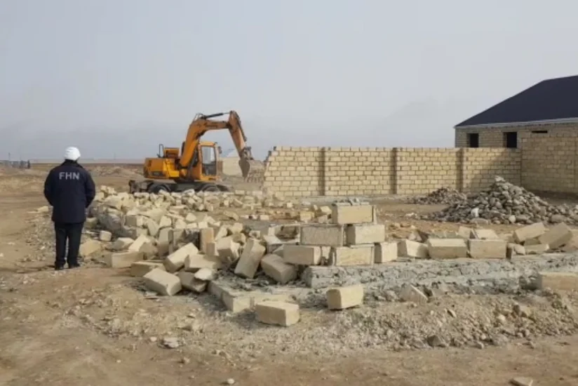 Gəncə şəhərində qanunsuz tikintinin qarşısı alınıb